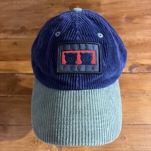 Teddy Fresh Two Teds Hat Corduroy Strapback Adjustable One Size Fits Blue Green